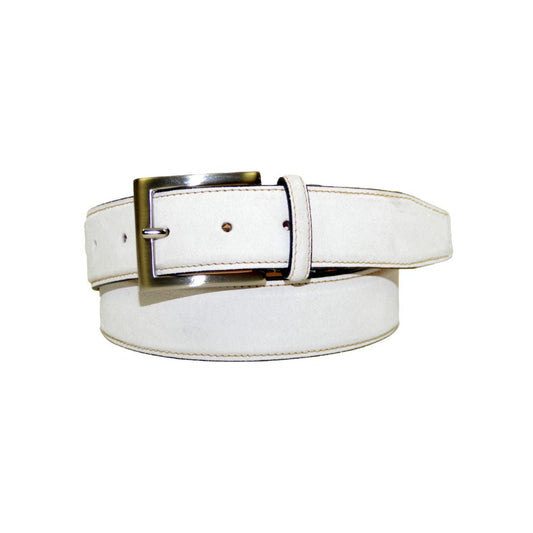 BELT R02 SUEDE SENSO BIANCO
